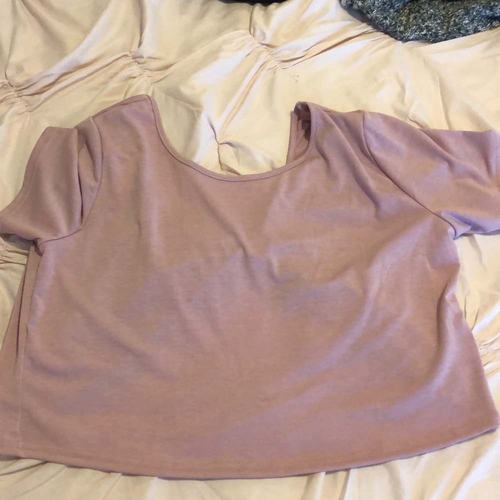 Cross back crop top